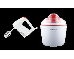 Mellerware Pack 2 Piece Hand Mixer + Ice Cream Maker" Summer Pack"